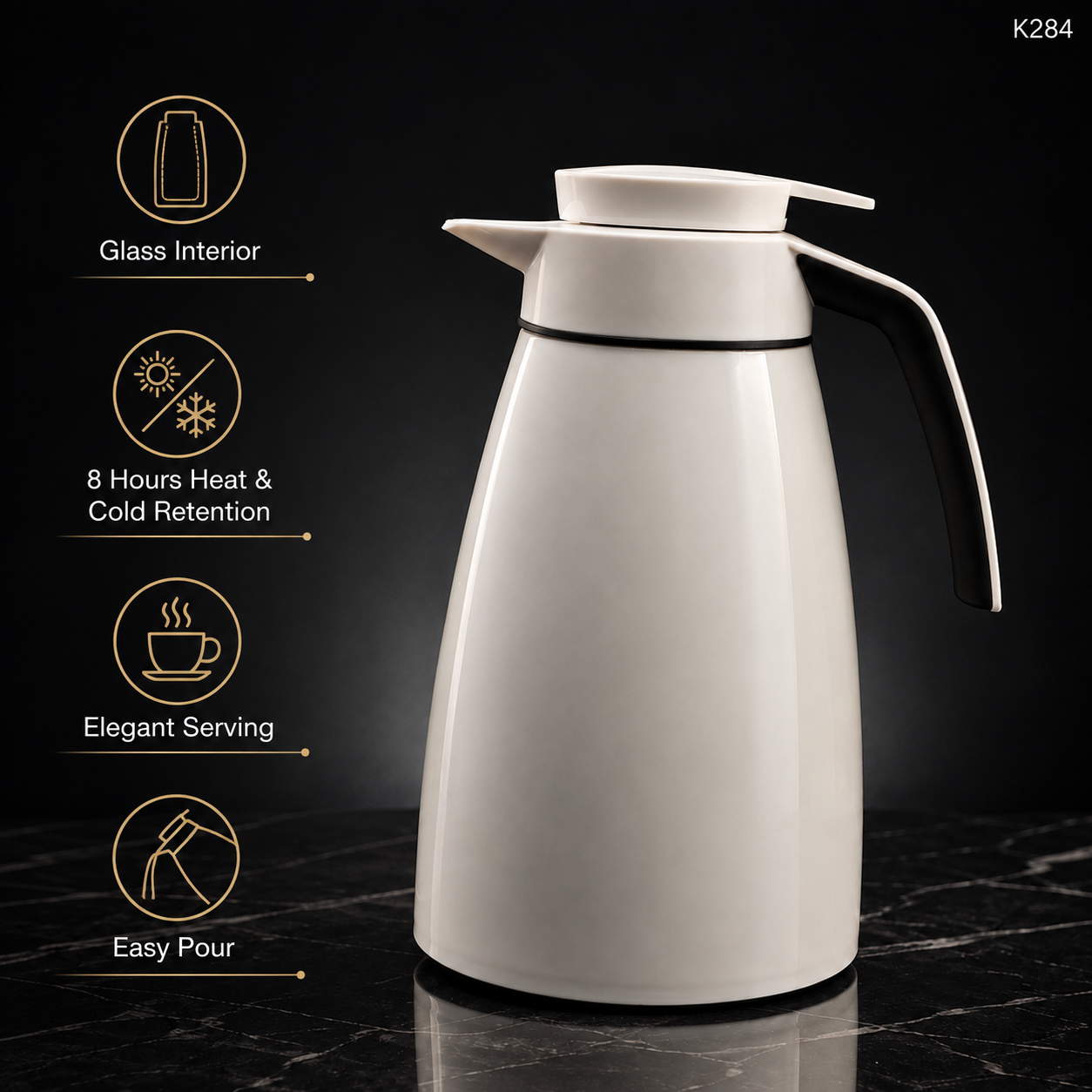 K284 ice cream white carafe feature image