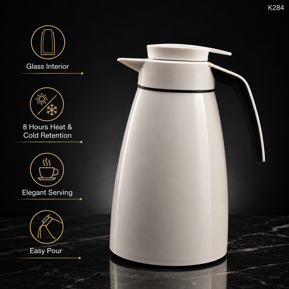 K284 ice cream white carafe feature image