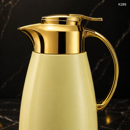 K289 golden carafe closeup detail image