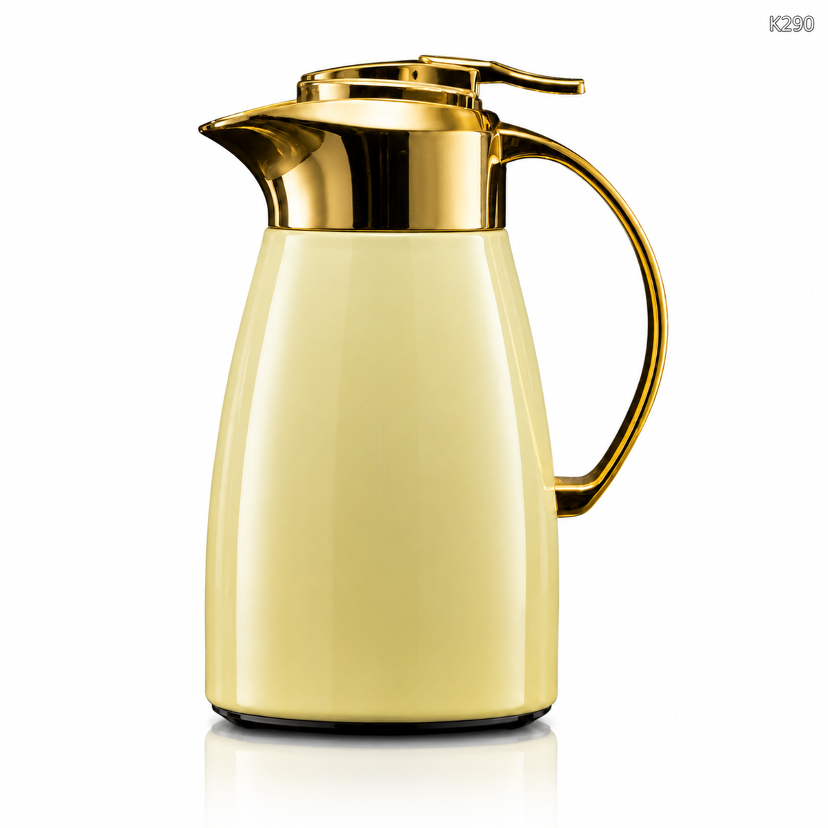 K290 golden carafe white background ecommerce image