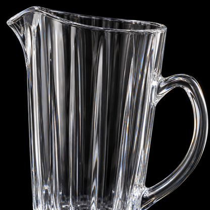 Fluted Glass Jug detail