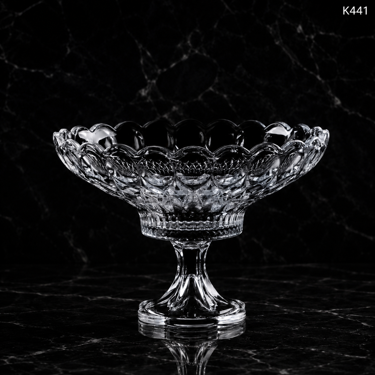 K441 crystal serving bowl product view