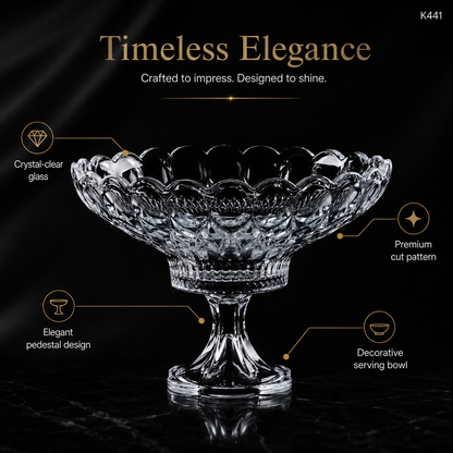 K441 crystal serving bowl feature information image