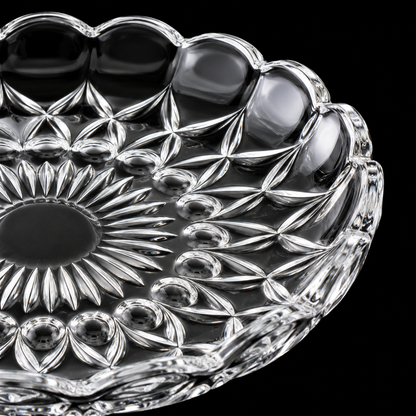 Crystal plate cut close-up