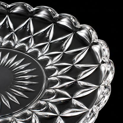 Crystal plate cut close-up