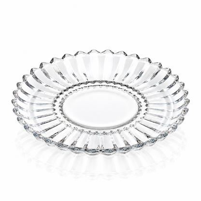 Crystal serving plate