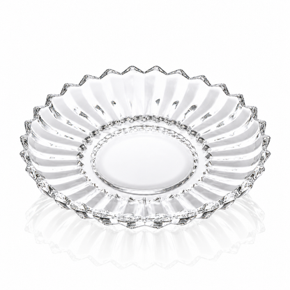 Crystal serving plate