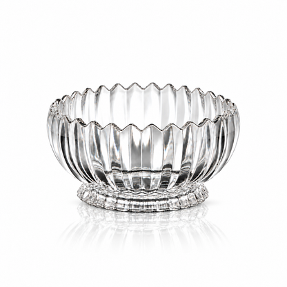 K-465 crystal footed fruit bowl on white