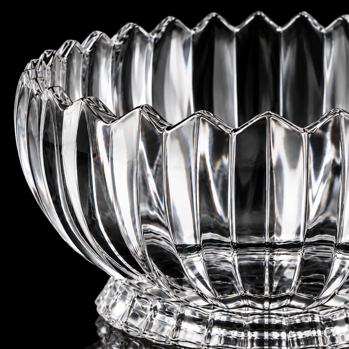 K-465 cut crystal detail close-up