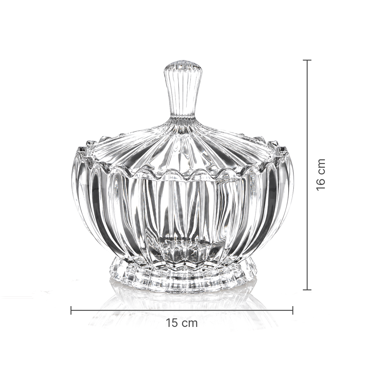 Crystal candy bowl dimensions