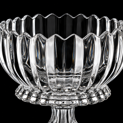 K-472 ribbed crystal rim close-up