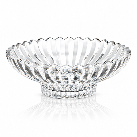 Crystal fruit serving bowl