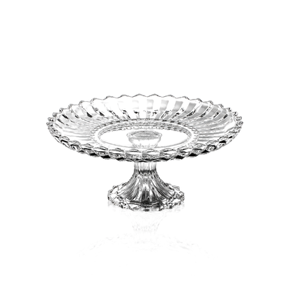 Crystal footed cake stand