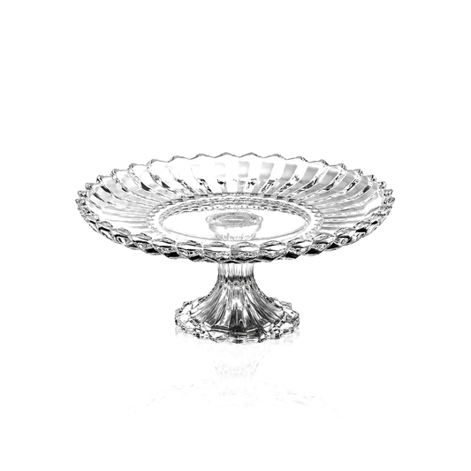 Crystal footed cake stand