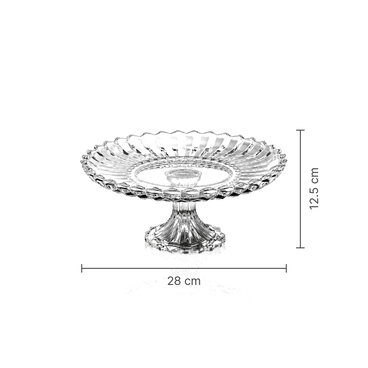 Crystal cake stand dimensions