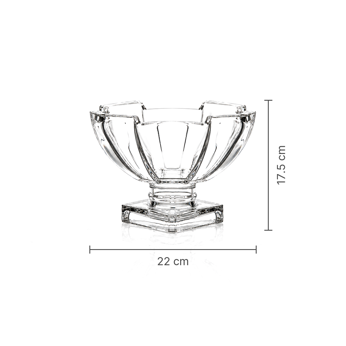 Crystal fruit bowl dimensions