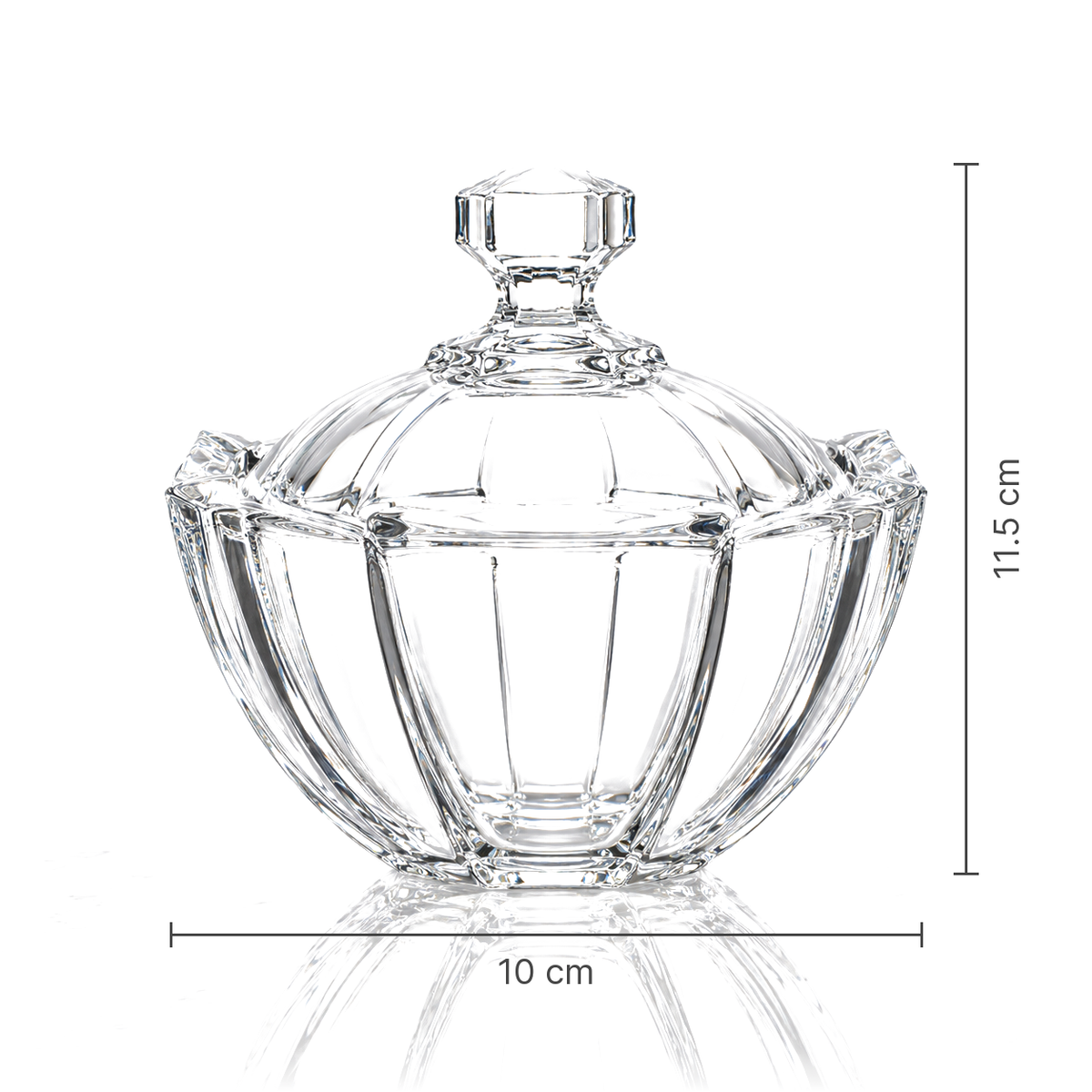Crystal candy bowl dimensions