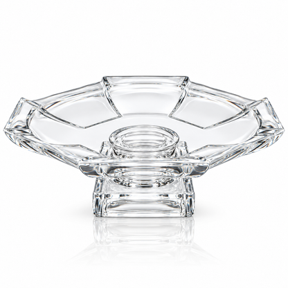Crystal footed fruit platter