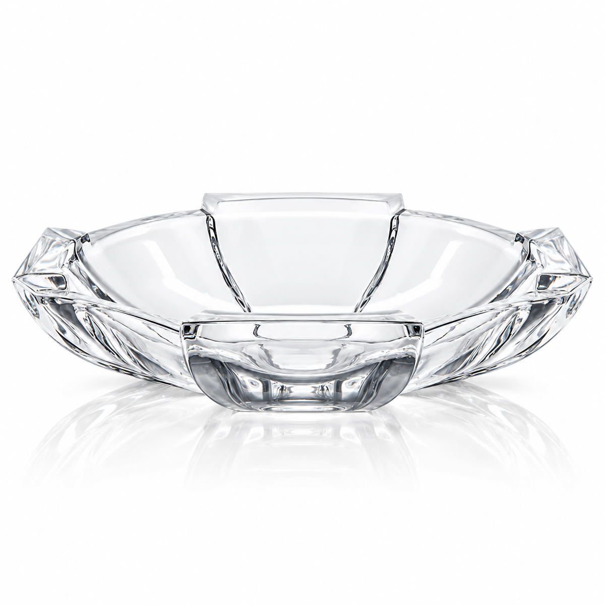 Crystal fruit serving bowl