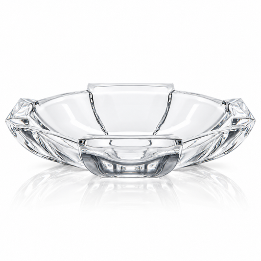 Crystal fruit serving bowl