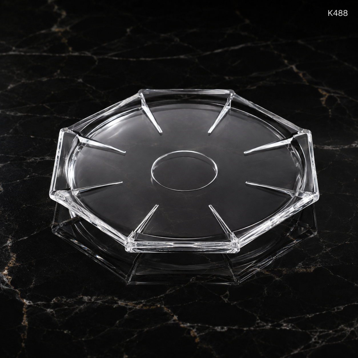 K488 dark luxury plate view