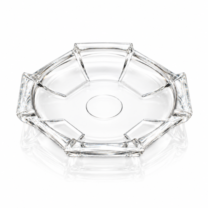 Crystal serving plate