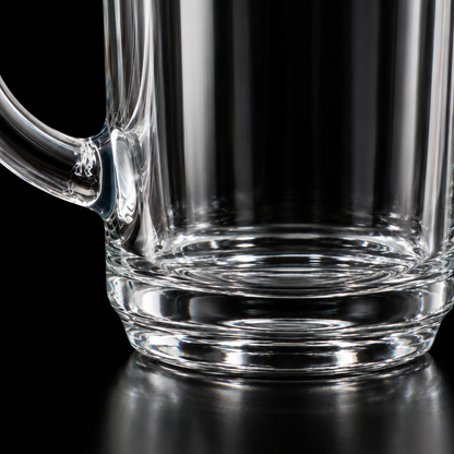 M-101 glass mug base close-up