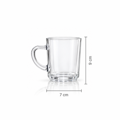 M-101 glass mug dimensions 7 x 9 cm