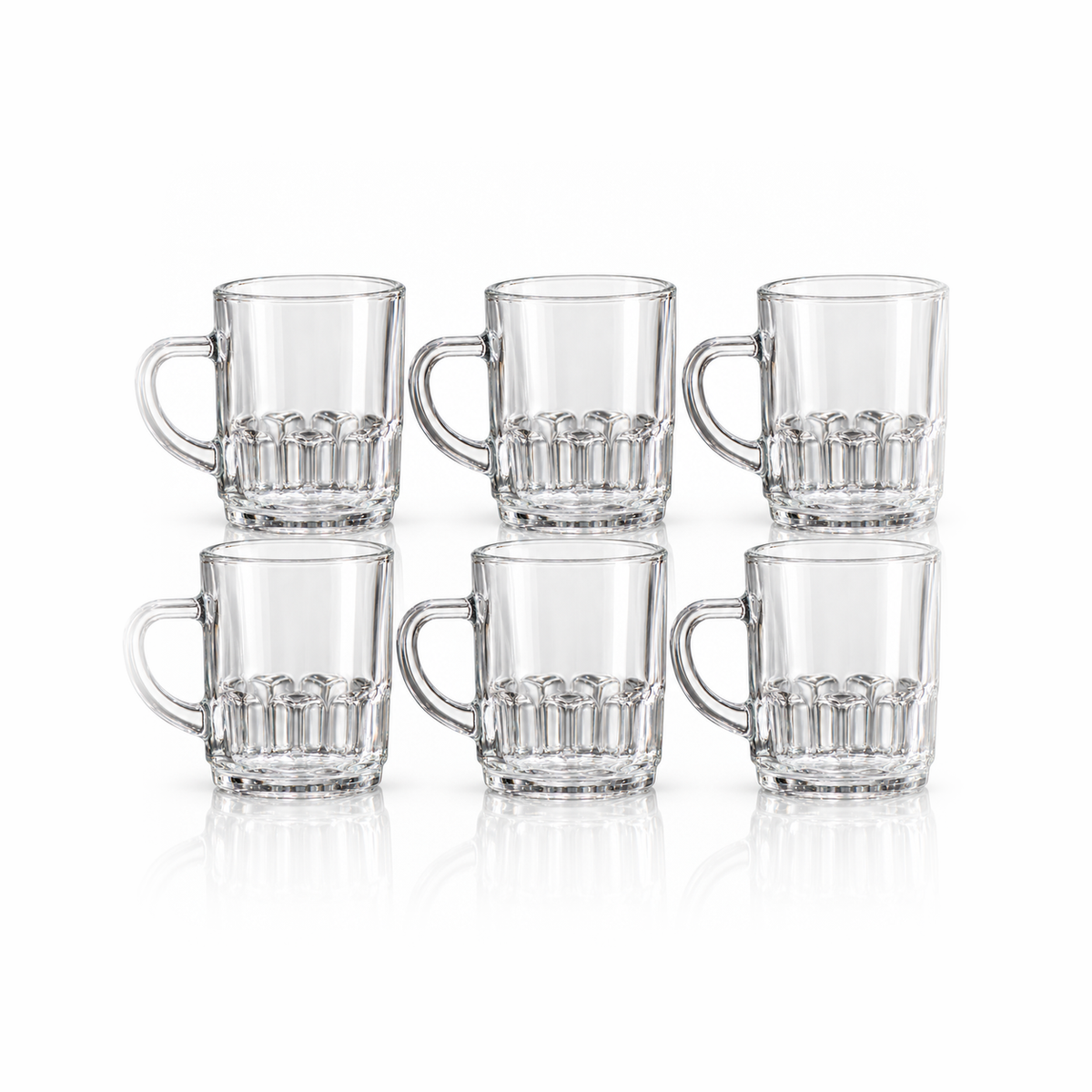 M-102 glass mug set of 6