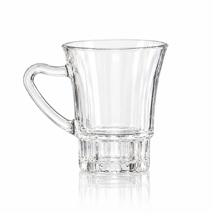 M-104 flared glass mug on white