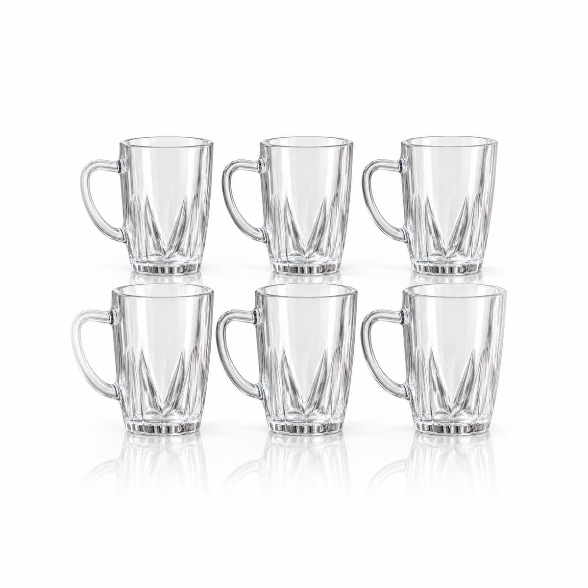 M-105 glass mug set of 6