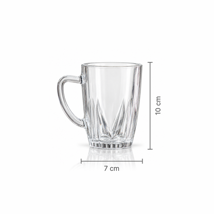 M-105 glass mug dimensions 7 x 10 cm