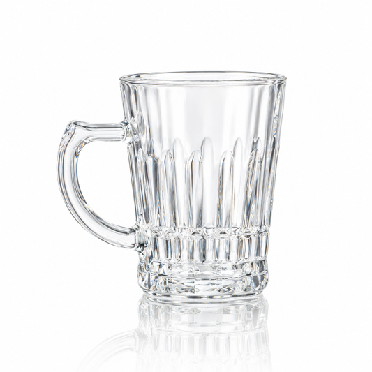 M-106 cut glass mug on white