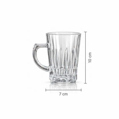 M-106 glass mug dimensions 7 x 10 cm
