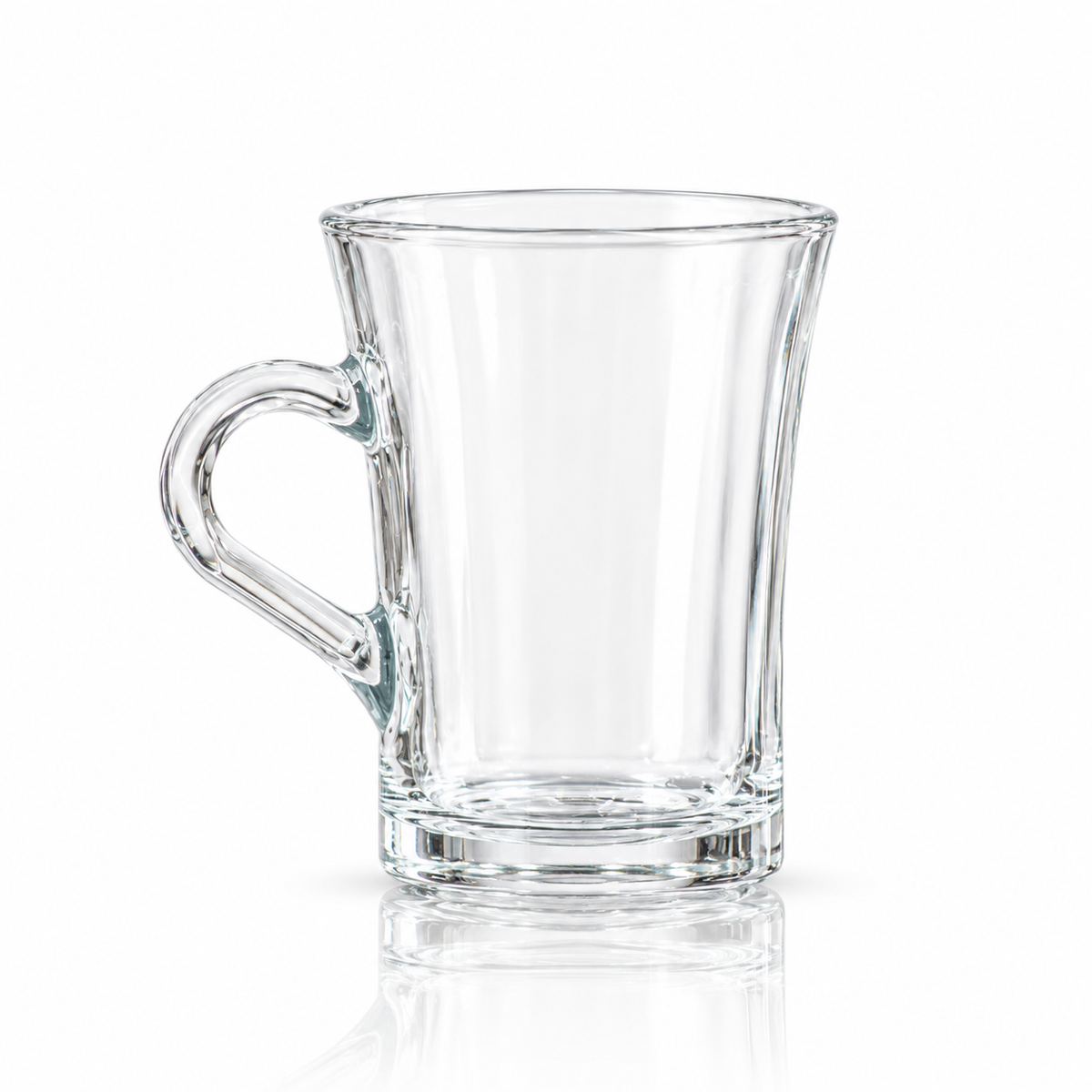M-107 tulip glass mug on white