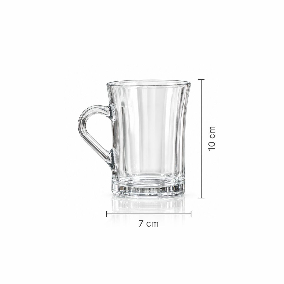 M-109 glass mug dimensions 7 x 10 cm