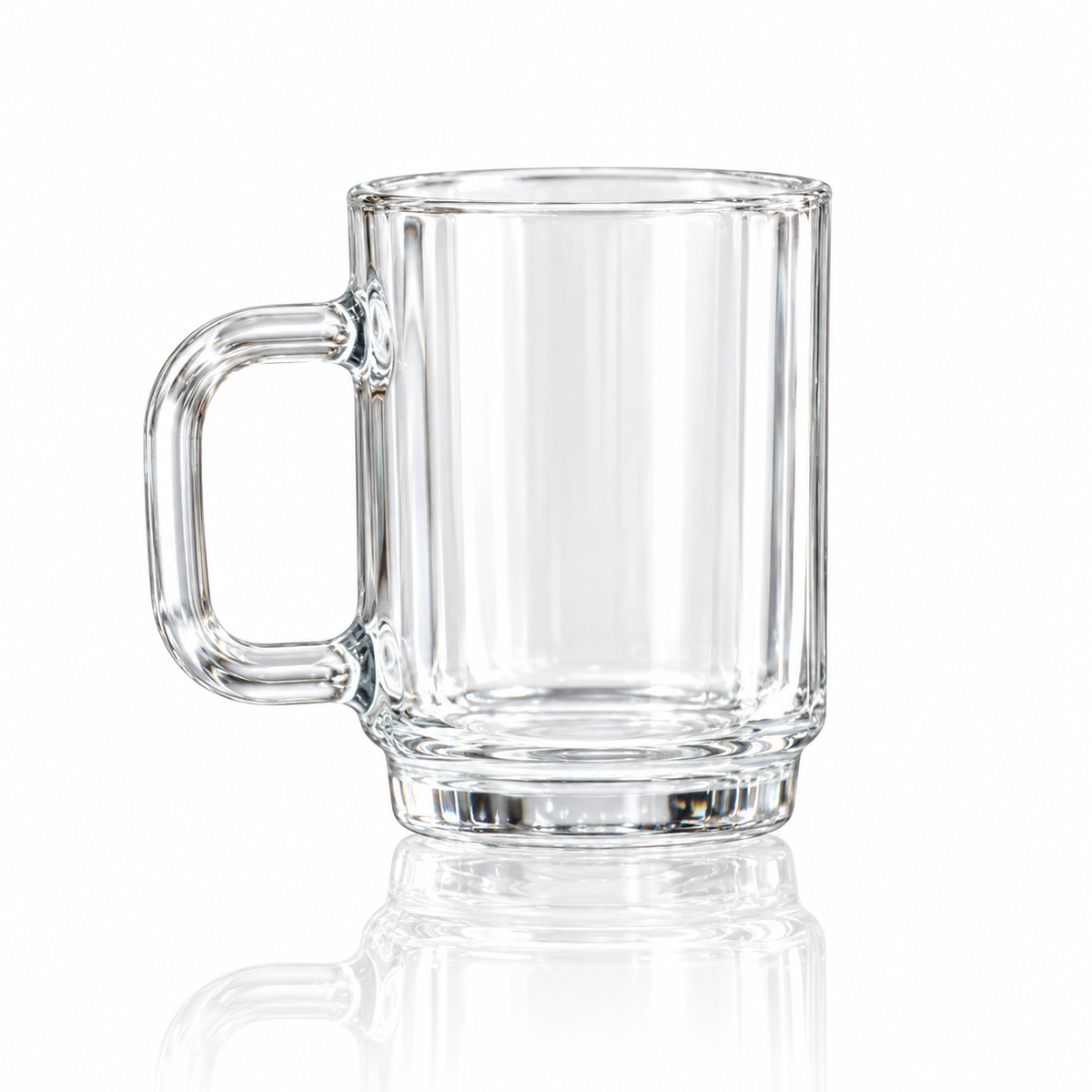 M-111 glass mug on white