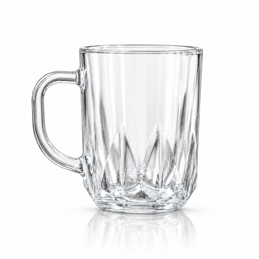 M-112 cut glass mug on white