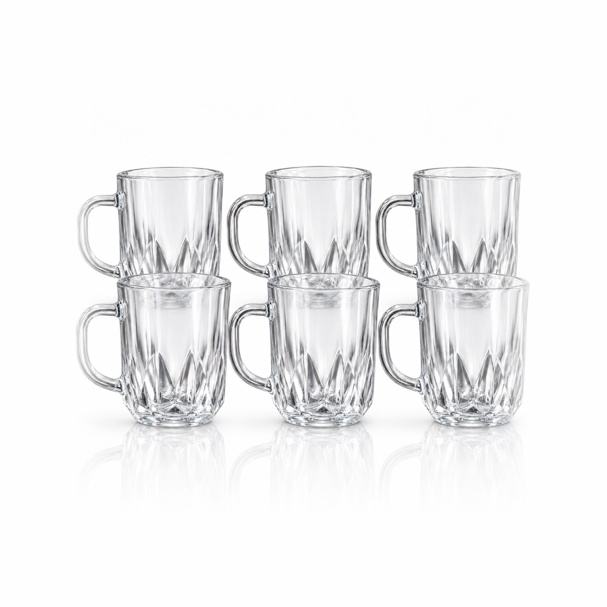 M-112 glass mug set of 6