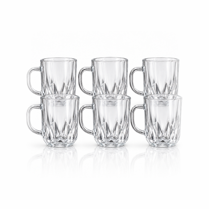 M-112 glass mug set of 6