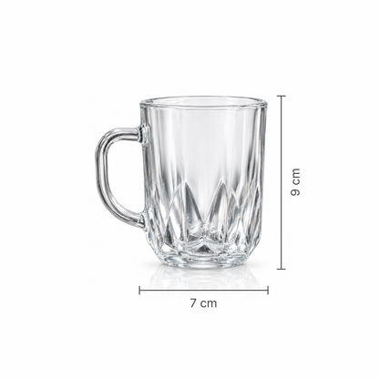 M-112 glass mug dimensions 7 x 9 cm