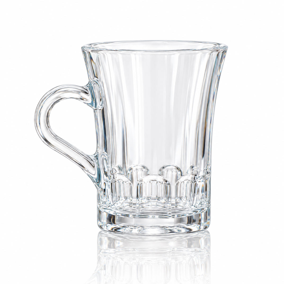 M-113 tulip glass mug on white