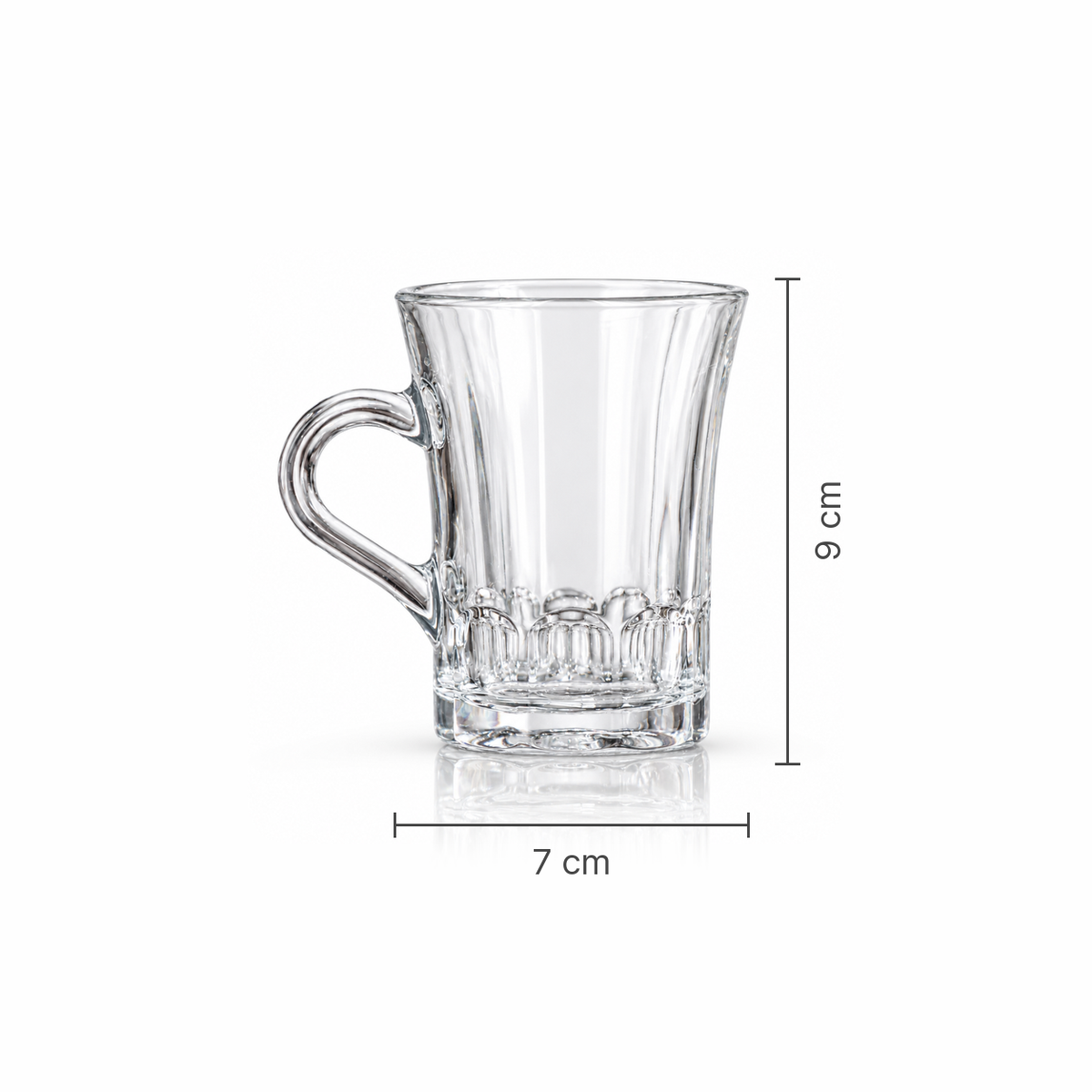 M-113 glass mug dimensions 7 x 9 cm
