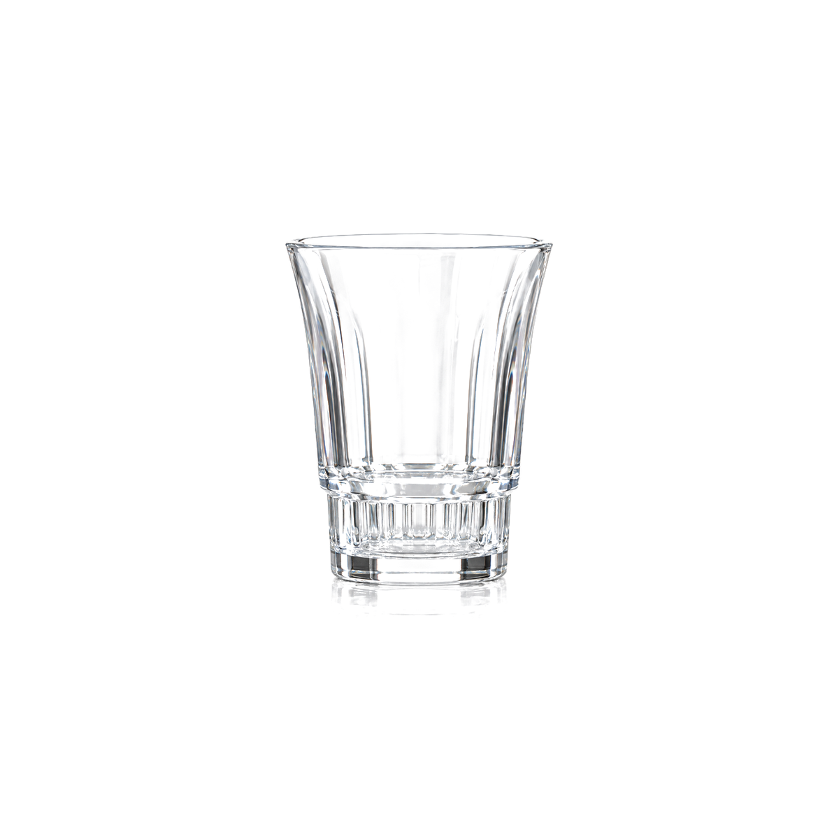 M-114 flared glass tumbler on white