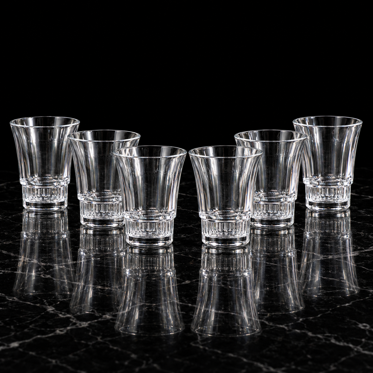 M-114 glasses on black marble