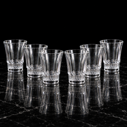 M-114 glasses on black marble