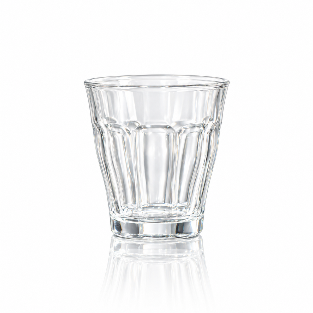 M-116 paneled glass tumbler on white