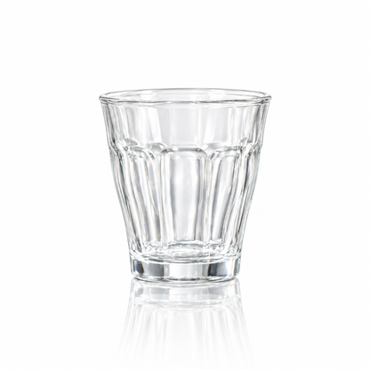M-116 paneled glass tumbler on white