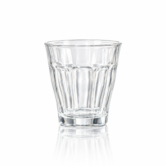 M-116 paneled glass tumbler on white