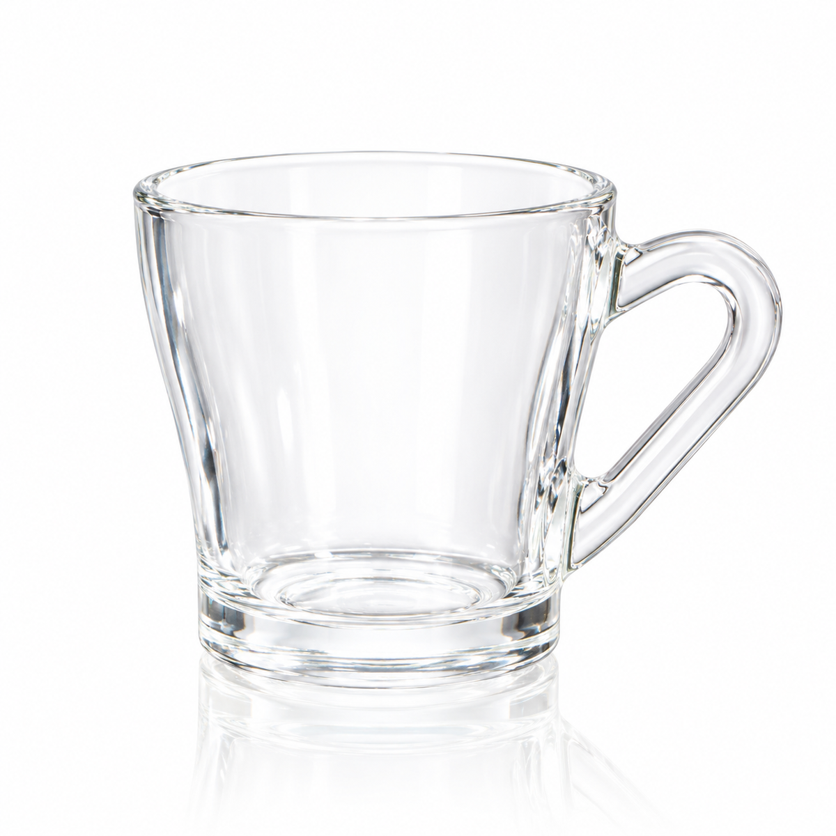 M-203 glass tea mug on white